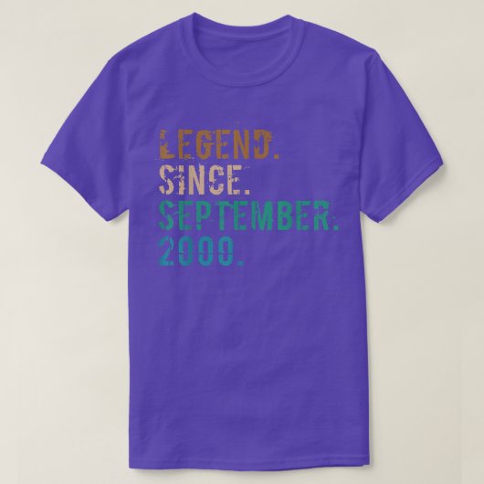 22 jaar oud cadeautje sinds september 2000 22 t-shirt (Design voorkant)