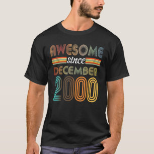22 jaar oud Geweldige sinds december 2000 22e gebo T-shirt