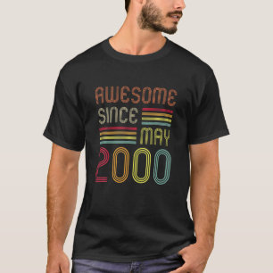 22 jaar oud Geweldige sinds mei 2000 geeft 50e geb T-shirt