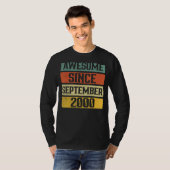 22 jaar oud Geweldige sinds september 2000 22e 5 T-shirt (Voorkant volledig)
