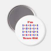 22 jaar oud! magneet (Voorkant / Achterkant)