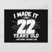 22 Jaar Oud Sarcasme Meme Leuk 22e Verjaardag Briefkaart (Voorkant)