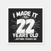 22 Jaar Oud Sarcastisch Meme Grappig 22e Verjaarda Servet (Voorkant)