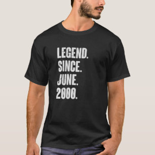 22 jaar oude 22e verjaardag legende sinds juni 200 t-shirt