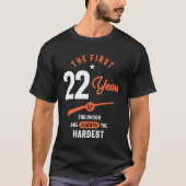 22 jaar oude cadeau | 22e verjaardag Cadeauideeën T-shirt (Voorkant)