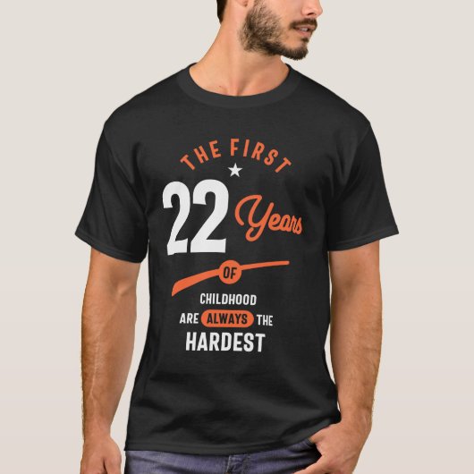 22 jaar oude cadeau | 22e verjaardag Cadeauideeën T-shirt (Voorkant)