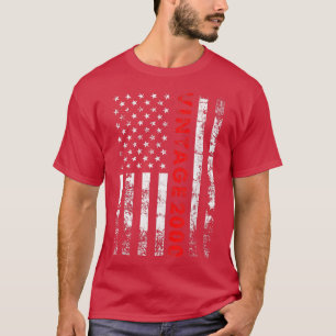 22 jaar oude geschenken  2000 Amerikaanse vlag 22e T-shirt