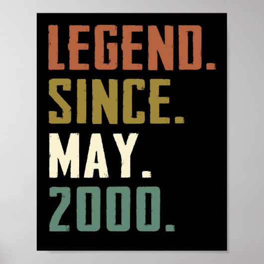 22 jaar Oude Legende sinds mei 2000 22e verjaardag Poster (Voorkant)