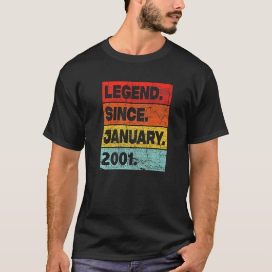 22 jaar oude legering sinds januari 2001 22e geboo t-shirt (Voorkant)