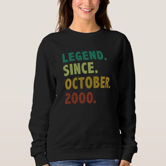 22 jaar oude legering sinds oktober 2000 22e geboo trui (Voorkant)