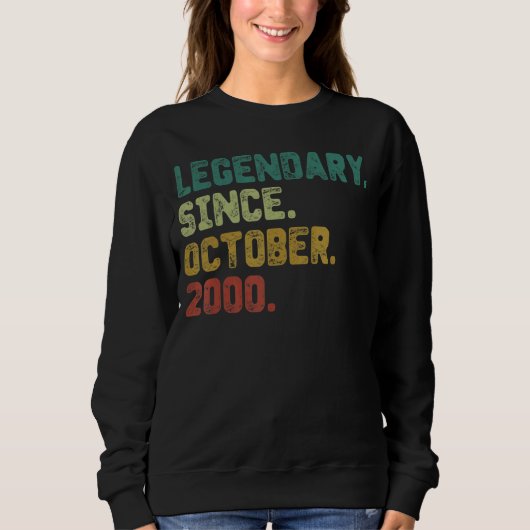 22 jaar oude legering sinds oktober 2000 22e geboo trui (Voorkant)