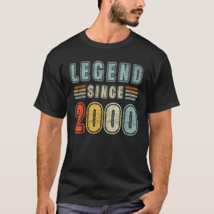 22 jaar oude leggende sinds 2000 22e verjaardag t-shirt