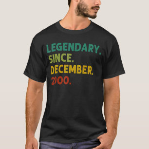 22 jaar oude leggende sinds december 2000 22e gebo t-shirt