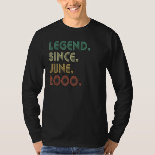 22 jaar oude leggende sinds juni 2000 22e verjaard t-shirt