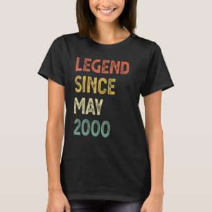 22 jaar oude leggende sinds mei 2000 22e verjaarda t-shirt