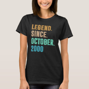 22 jaar oude leggende sinds oktober 2000 22e geboo t-shirt