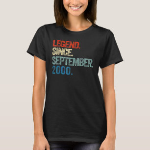 22 jaar oude leggende sinds september 2000 22e her t-shirt