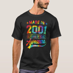 22 jaar oude tie verf 22e verjaardag meisje Aweso T-shirt
