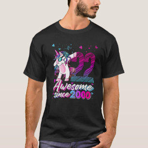 22 jaar oude Unicorn Dabbing 22nd Birthday Unicorn T-shirt
