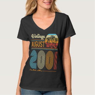 22 jaar Oude  verjaardag augustus 2001 Vrouwen T-shirt