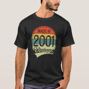 22 jaar oude Vintage 2001, gemaakt in 2001 22e geb T-shirt