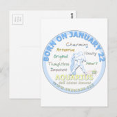 22 januari - Waterman Briefkaart (Voorkant / Achterkant)