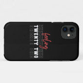22-jarig cadeau Case-Mate iPhone case (Achterkant (horizontaal))
