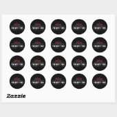 22-jarig cadeau ronde sticker (Vel)
