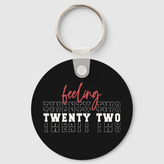 22-jarig cadeau sleutelhanger (Voorkant)