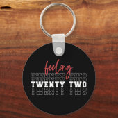 22-jarig cadeau sleutelhanger (Voorkant)