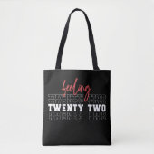 22-jarig cadeau tote bag (Voorkant)