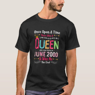 22-jarige meisjes 22e verjaardag koningin juni 200 t-shirt
