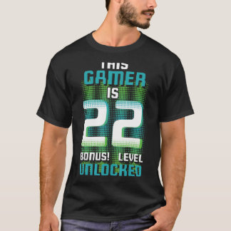 22-jarige verjaardag Deze gamer Geweldige video T-shirt
