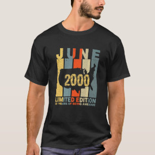 22 juni 2000 22 jaar Geweldige zijn T-shirt