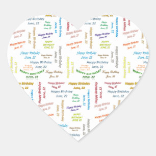 22 juni, 22-jarige Sticker