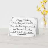 22 juni Bijbelse verjaardagskaart met Spreuken ver Kaart (Gele Bloem)