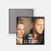 22 Koningen Gezichtsmagneet Magneet (Voorkant / Achterkant)