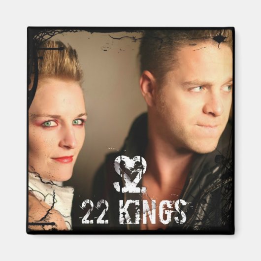 22 Koningen Gezichtsmagneet Magneet (Voorkant)