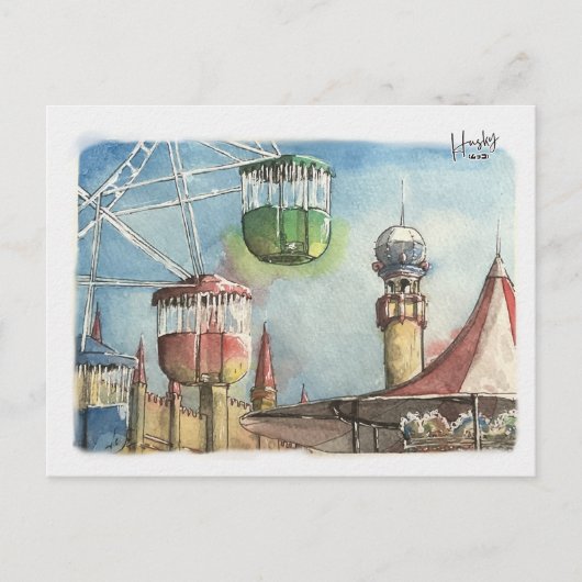 22 : Lunapark Briefkaart (Voorkant)