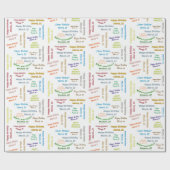 22 maart, cadeaupapier voor cadeautjes (Vlak)