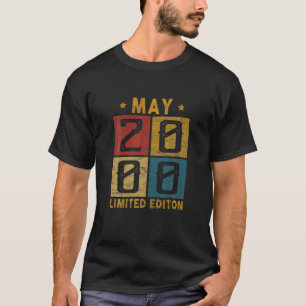 22 mei 2000, geboren in 2000, 22 jaar t-shirt