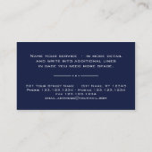 22 Modern Professional Visitekaartje blue Silver (Achterkant)