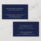 22 Moderne marineblauw voor professionele Visiteka Visitekaartje (Voorkant / Achterkant)