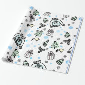 #22 Nautische Haven inpakpapier "Big Size" (Uitgerold)