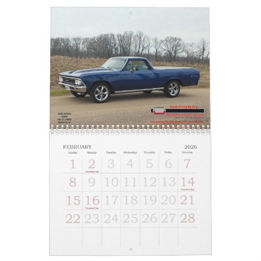 # 22 NECOA of MD, SC, TX, VA & WV Kalender (Feb 2026)