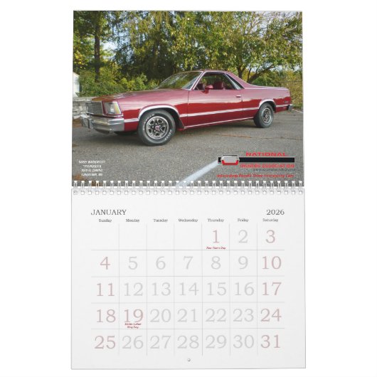 # 22 NECOA of MD, SC, TX, VA & WV Kalender (Jan 2026)