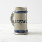 22 oz. "BREW HAUS" German Beer Stein Bierpul (Voorkant links)