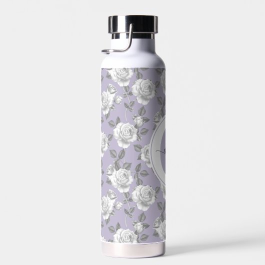 22 oz. Roos Tuin Monogram Lavendel Waterfles (Rechts)