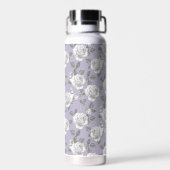 22 oz. Roos Tuin Monogram Lavendel Waterfles (Achterkant)