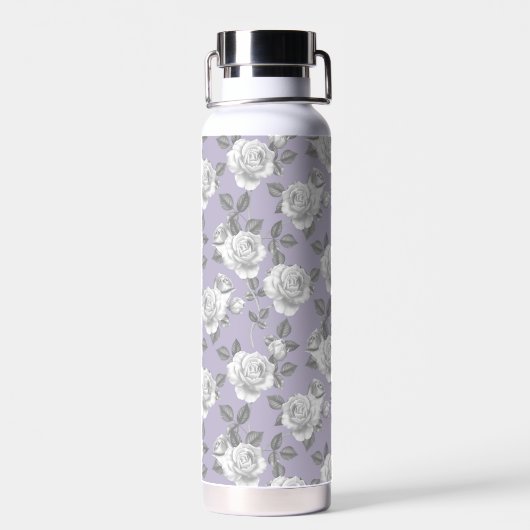 22 oz. Roos Tuin Monogram Lavendel Waterfles (Achterkant)